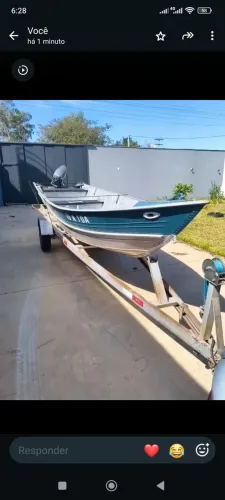 Conjunto Barco, Motor Yamaha 25 Hp e Carretinha