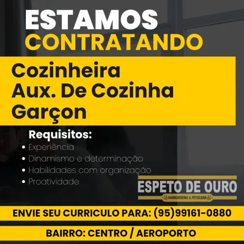 VAGA DE EMPREGO