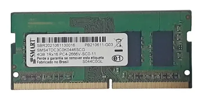 Memoria Notebook Smart 4gb Ddr4 Pc4-2666v