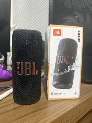 JBL Grip, Caixa de Som Bluetooth Portátil à Prova d'Água com Luz