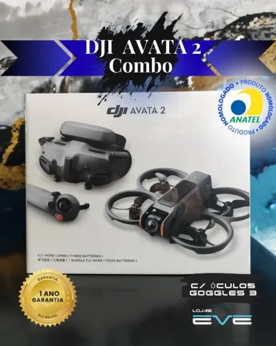 Drone DJI Avata 2 Fly More Combo (3 baterias) (DJI Goggles 3 & Motion 3) BR - DJI049