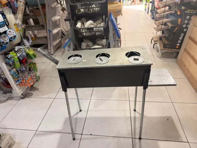 Churrasqueira e fogão de lenha 