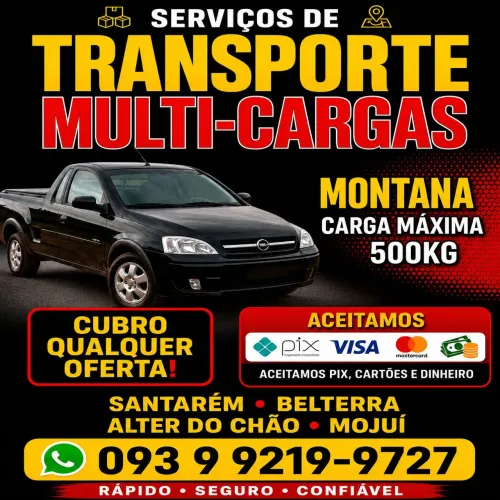 Transporte de cargas - Frete Montana.