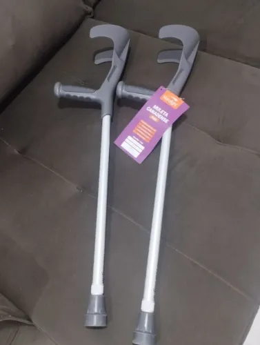 Muletas Canadenses Hidrolight Fixa - Par - Até 130kg