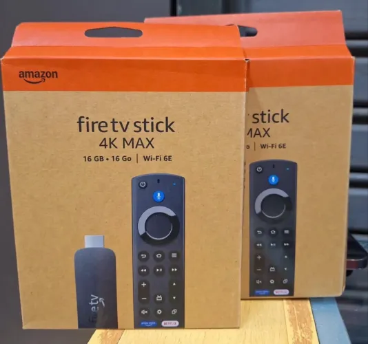 AMAZON FIRE TV STICK 4K MAX 16GB DE ARMAZENAMENTO.