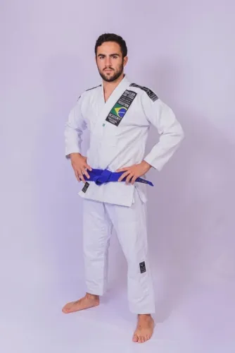 Kimono Trançado Light Branco Jiu-jitsu Yama