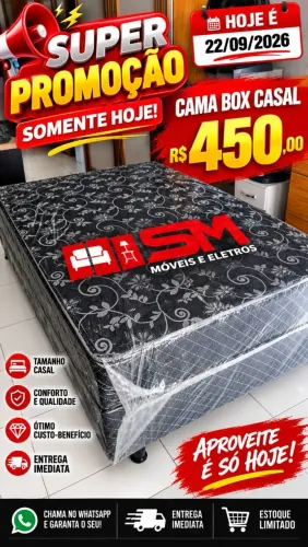 Cama box casal 