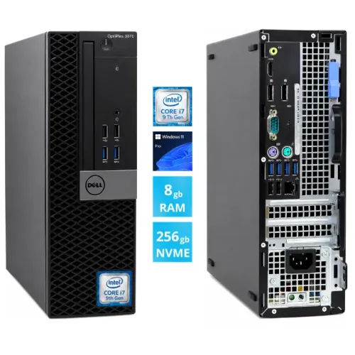 Computador Torre Optiplex 3070 i7-9ª Gen DDR4 8gb  256 NVME Windows 11 Pro