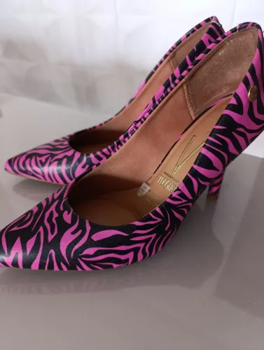 Sapato Scarpan Vizzano 36 rosa com preto