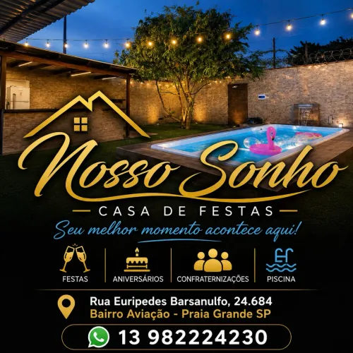 Casa de Piscina Pra Festa