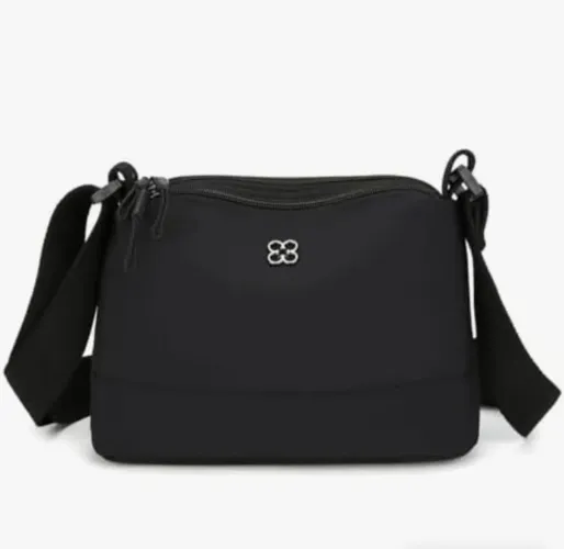 Bolsa Transversal Casual Multi-Bolsos -Bege ou Preta