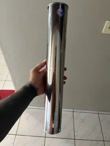 Porta copos descartáveis em inox