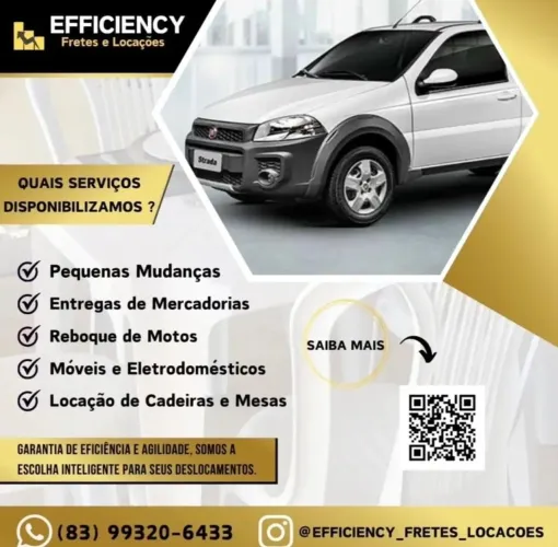 FRETE DISPONÍVEL para João Pessoa, Conde, Campina Grande, Recife, Natal, etc