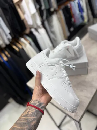 Tênis Nike Casual Branco Air Force 1 Premium Disponível 34 AO 46 Envios/Entregas