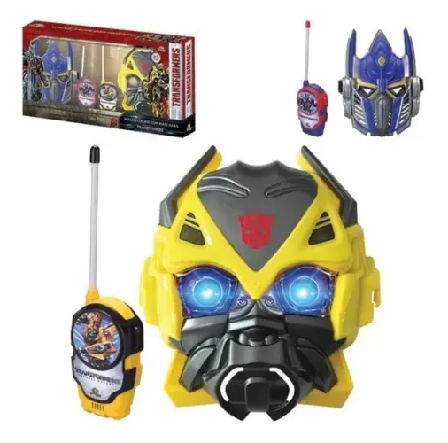 Transformers Conjunto Mascaras e walkie Talkie