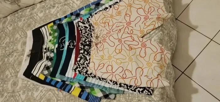 Lote de 08 bermudas infantil - 34/36 - praticamente novas