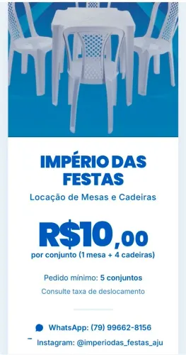 Locação de mesas cadeira pula pula algodão doce *35