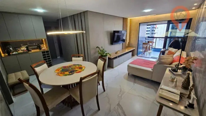 Apartamento com 3 dormitórios à venda, 107 m² por R$ 1.690.000,00 - Ponta Verde - Maceió/A