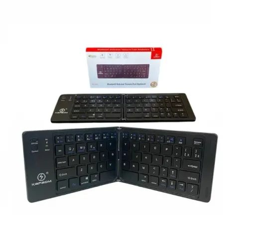 Mini Teclado Sem fio Bluetooth Dobrável Kapbom