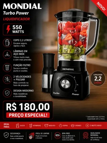 Liquidificador Turbo Power