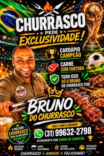 Churrasqueiro profissional a domicílio 