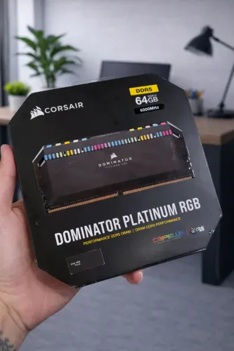 Memória Ram Corsair Dominator Platinum 64gb (2x32gb) 6000mhz Rgb Nova Lacrada