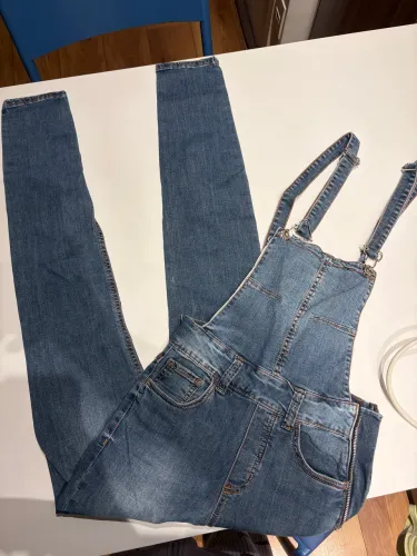 macacão jeans colcci p