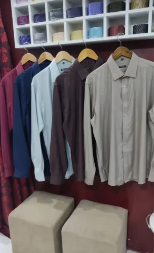 Camisa slim algodão com poliéster 