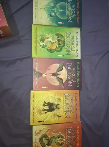 box de percy jackson e os olimpianos 5 livros
