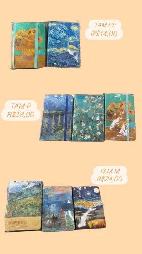 Cadernos/ Agendas Van Gogh 