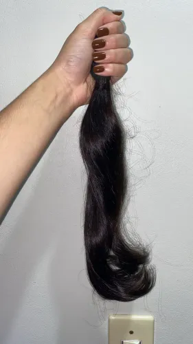 Cabelo Humano Brasileiro Premium 40cm | Castanho Natural