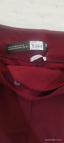 Calça alfaiataria nova, tamanho P (veste M).
