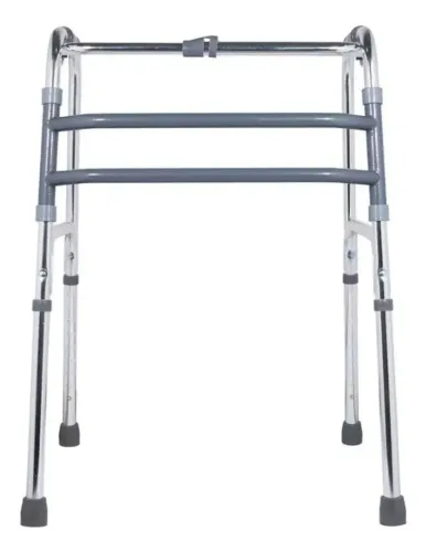 Andador Idoso Inox Até 130kg Com Ajuste De Altura