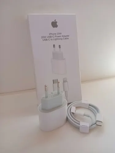 Kit Carregador Turbo 20W para iPhone (Fonte + Cabo) + Garantia