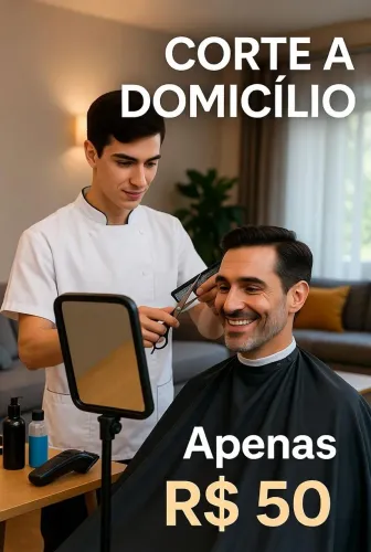 Corte degradê a domicílio 