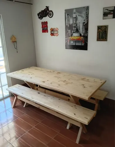 Mesa Rústica para Varandas Novas