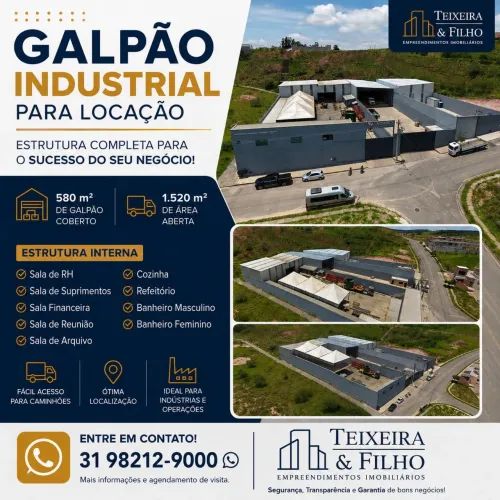 Galpão disponível para locação