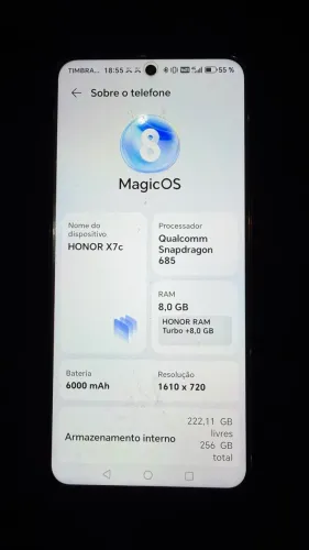 Celular Honor X7c 256gb