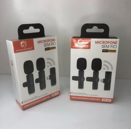 Microfone Lapela IPhone Android Sem Fio Profissional