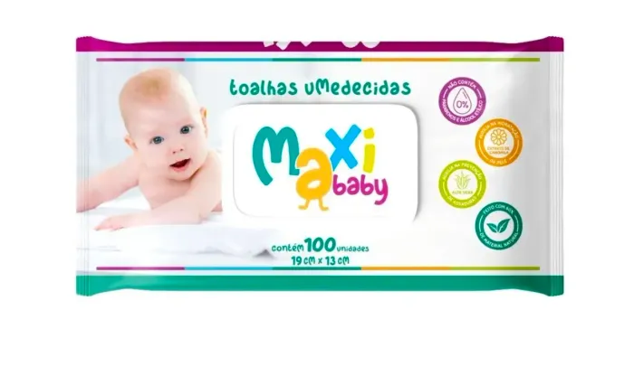 Lenços umedecidos MaxiBaby 100 unidades