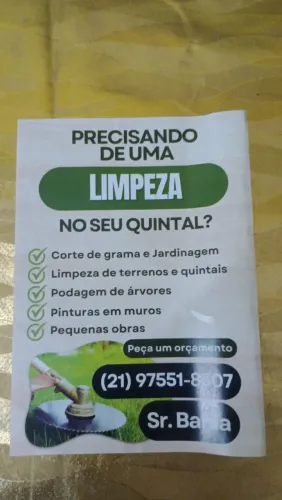 Faço LIMPEZA EM GERAL