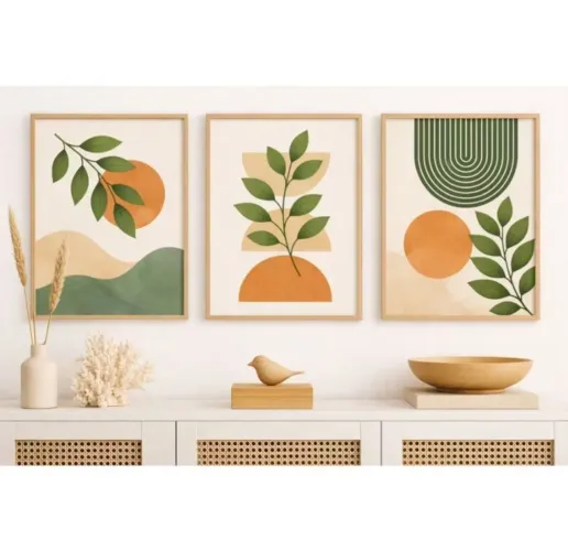 Kit 3 Quadros Decorativos 40x60