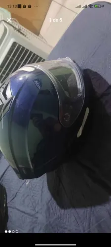 Capacete Race tech hit monocolor azul brilhante tamanho 62