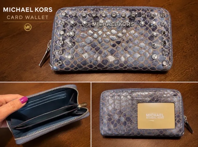 Carteira original da Michael kors toda com com detalhes com cristais