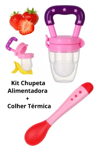 Chupeta Alimentadora + Colher Térmica + Pagamento somente na entrega