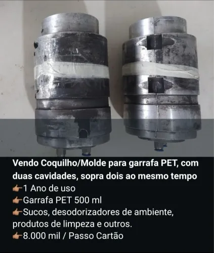 Vendo coquilho/ molde para garrafa PET