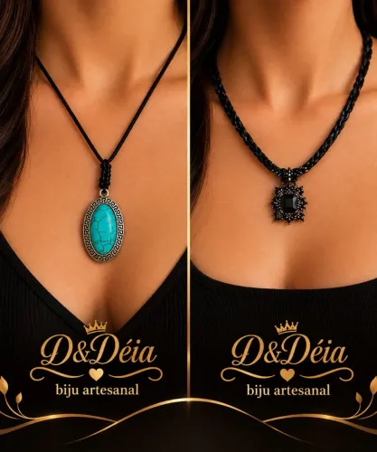 Colar artesanal D&Déia biju -un