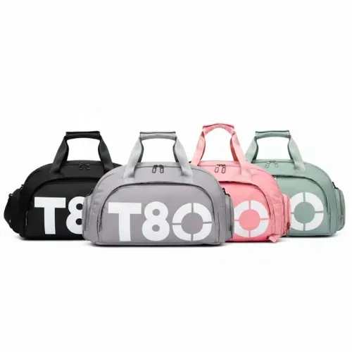 Bolsa Esportiva Academia Viagem Treino Espaçosa Alça Cinza Preto Rosa