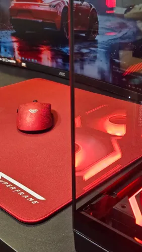 Mouse sem fio aula X9 Max Vermelho 