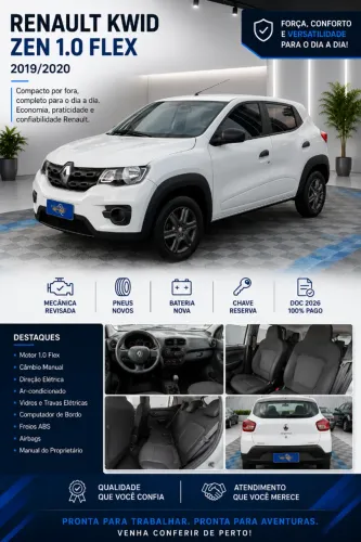 Renault Kwid Zen 1.0 Flex 12V 5P Mec. 2020